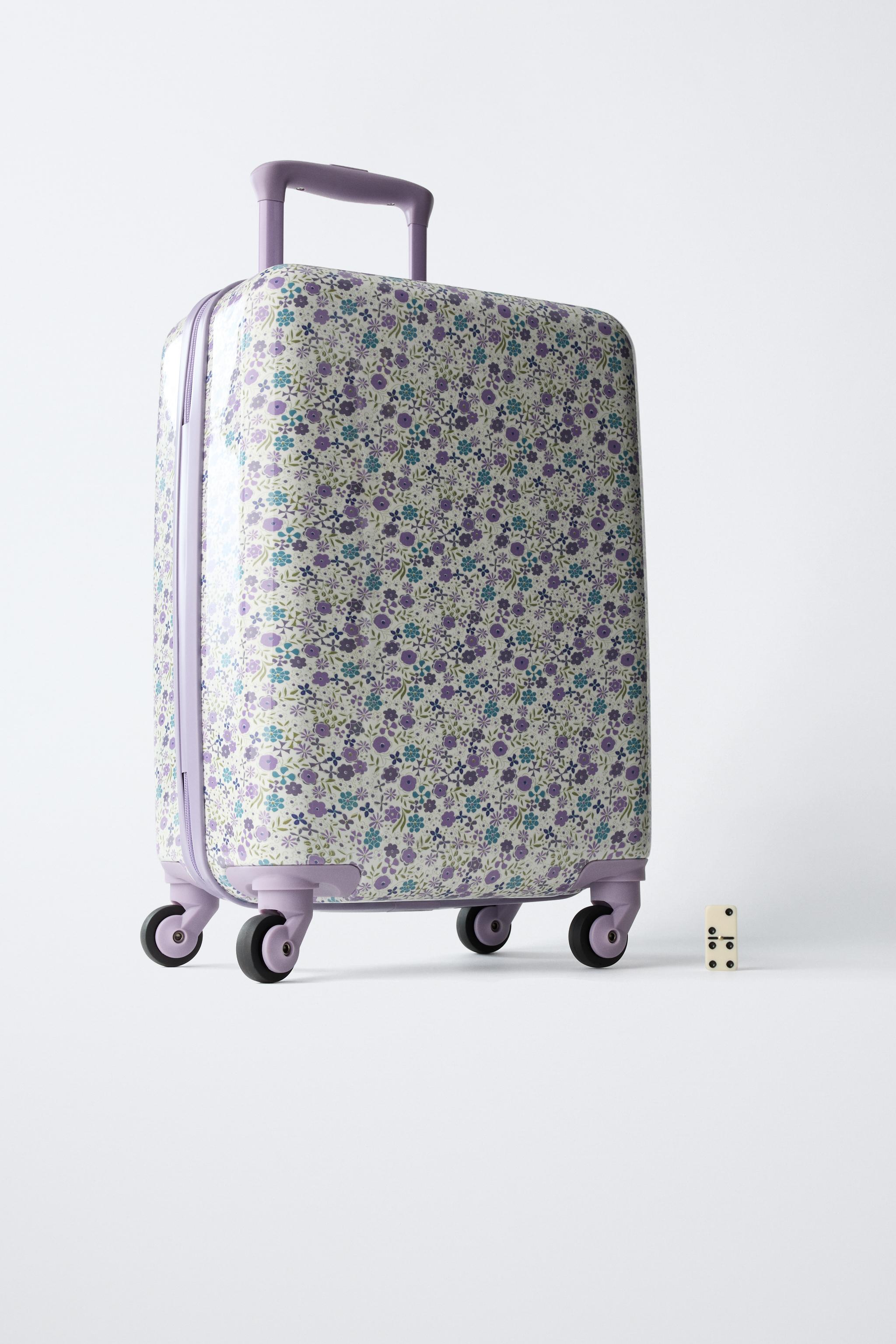 VALISE DE VOYAGE À FLEURS